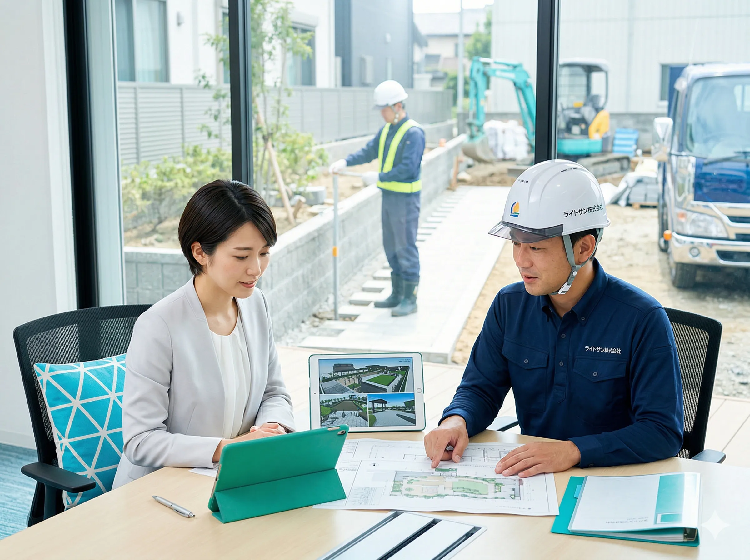 福岡の法人・施設向け外構工事を一括で対応するライトサン株式会社のイメージ