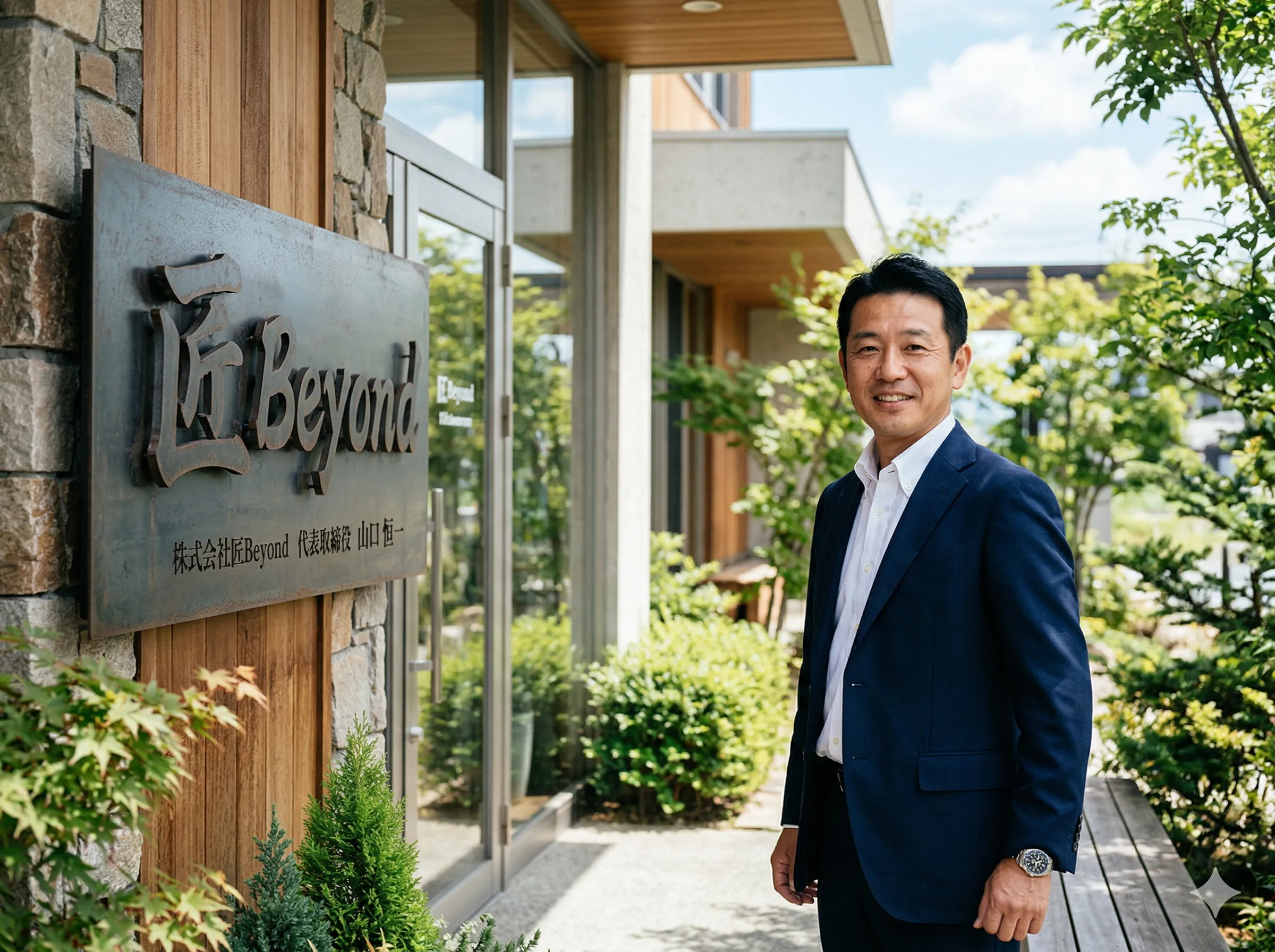 福岡市の建築会社・株式会社匠Beyondの代表インタビューイメージ