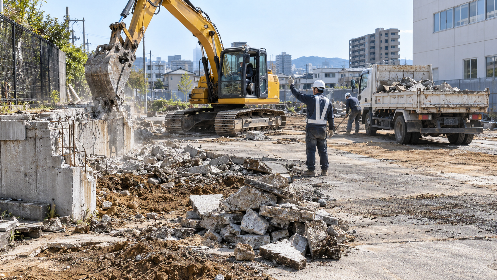 福岡市で対応する解体・整地工事